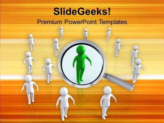 Find Right Person By Sharp Vision Business PowerPoint Templates Ppt Backgrounds For Slides 0413