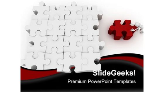 Find Solution Business PowerPoint Backgrounds And Templates 0111