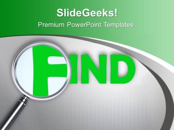Find The New Ideas PowerPoint Templates Ppt Backgrounds For Slides 0613