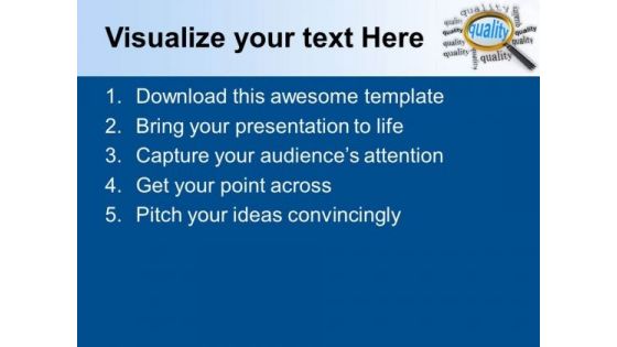 Find The Quality In Market PowerPoint Templates Ppt Backgrounds For Slides 0513