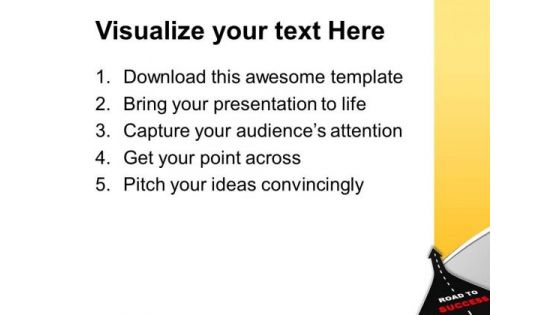Find The Road Of Success PowerPoint Templates Ppt Backgrounds For Slides 0713