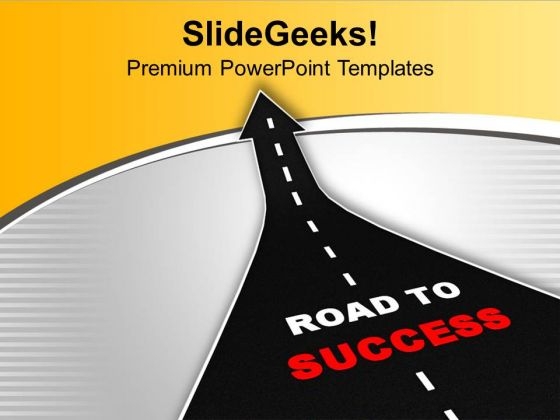 Find The Road Of Success PowerPoint Templates Ppt Backgrounds For Slides 0713