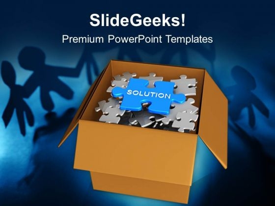 Find The Solution Business Concept Teamwork PowerPoint Templates Ppt Backgrounds For Slides 0213