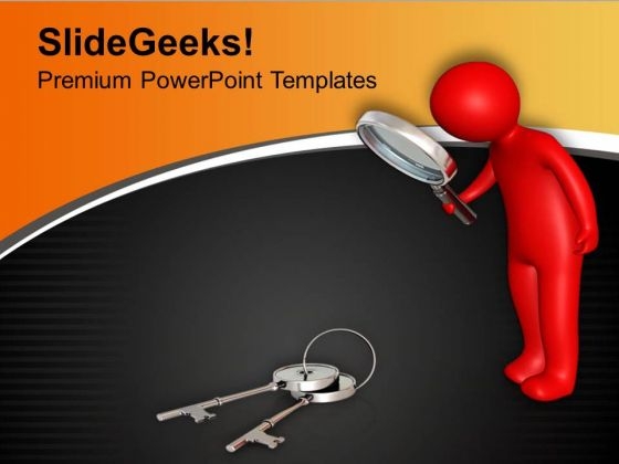 Find The Solution Key PowerPoint Templates Ppt Backgrounds For Slides 0613