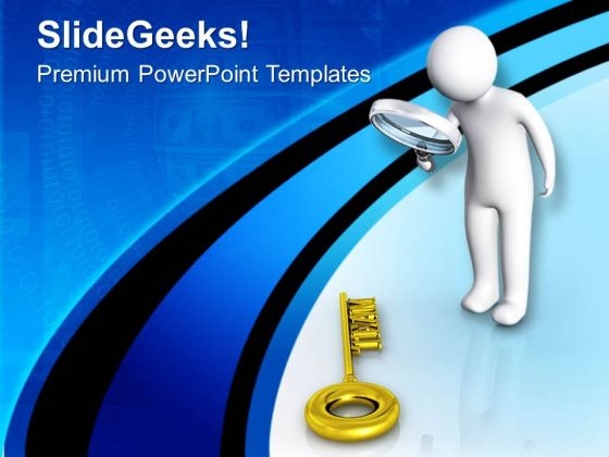 Find The Successful Key For Team PowerPoint Templates Ppt Backgrounds For Slides 0713