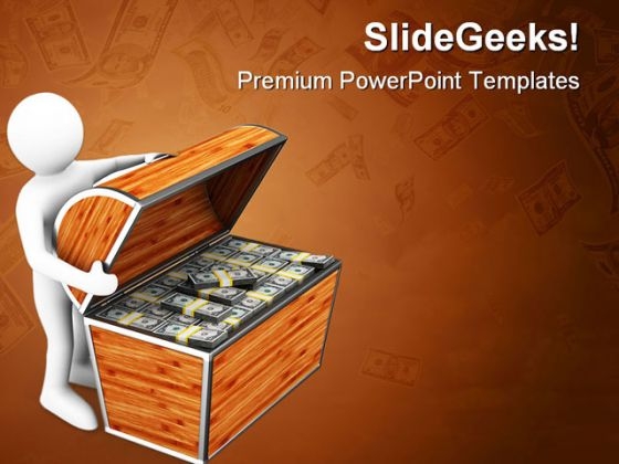 Find Treasure Money PowerPoint Backgrounds And Templates 1210
