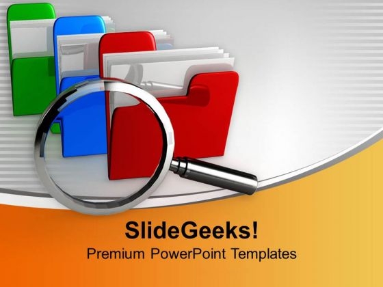 Find Your Data In Database PowerPoint Templates Ppt Backgrounds For Slides 0713