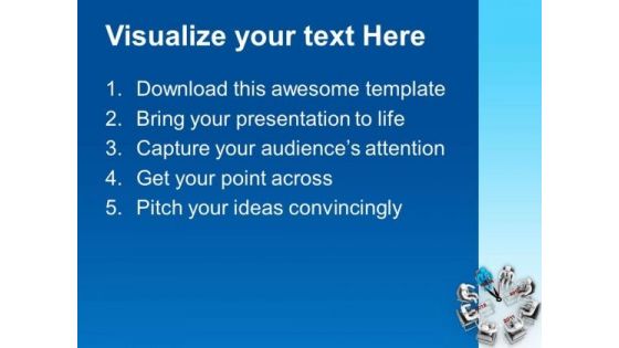 Finish Meeting On Time PowerPoint Templates Ppt Backgrounds For Slides 0613