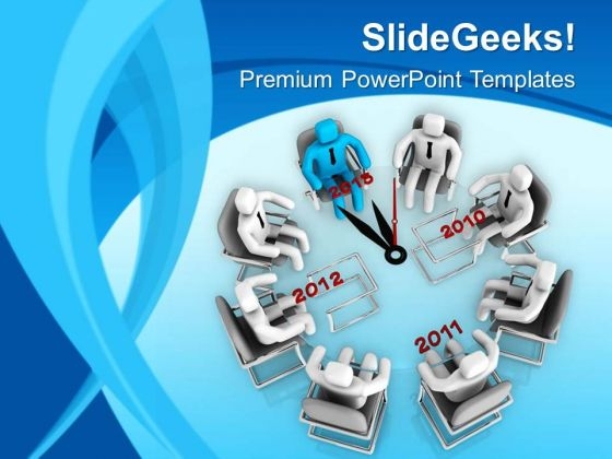 Finish Meeting On Time PowerPoint Templates Ppt Backgrounds For Slides 0613