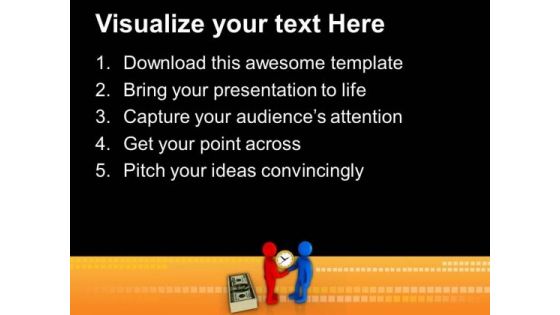 Finish The Deal On Time In Business PowerPoint Templates Ppt Backgrounds For Slides 0513
