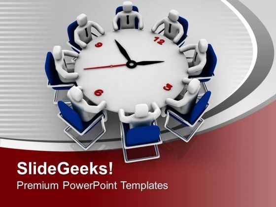 Finish Your Team Meetings On Time PowerPoint Templates Ppt Backgrounds For Slides 0713