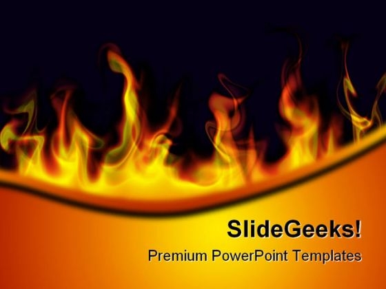 Fire Flames Abstract PowerPoint Templates And PowerPoint Backgrounds 0411