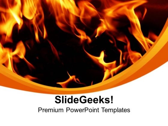 Fire Flames Abstract PowerPoint Templates Ppt Backgrounds For Slides 0213
