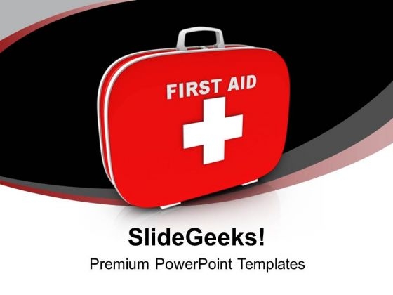 First Aid And Safety Box PowerPoint Templates Ppt Backgrounds For Slides 0613