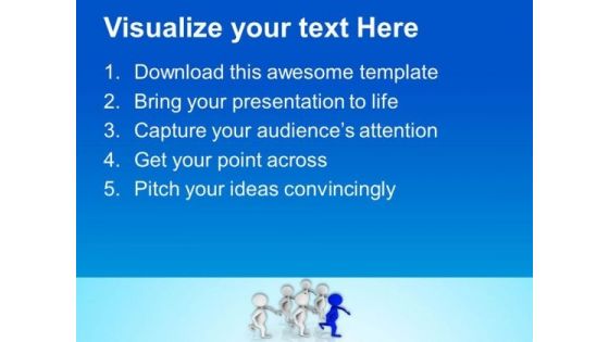 First Position And Lead The Crowd PowerPoint Templates Ppt Backgrounds For Slides 0513