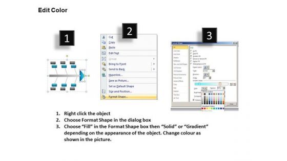 Fish Bone Diagram Analysis PowerPowerPoint Templates Editable Ppt Slides