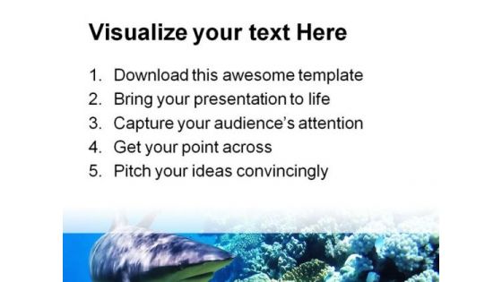 Fishreef Animal PowerPoint Template 1110