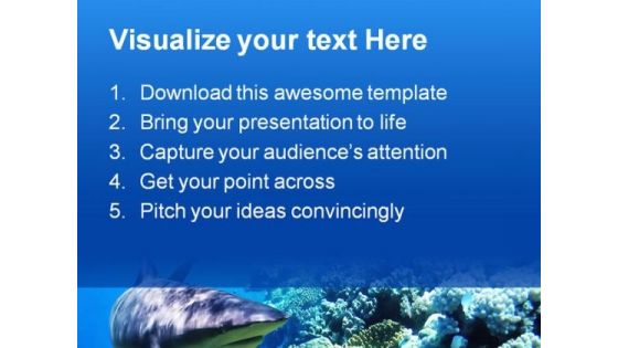 Fishreef Animal PowerPoint Template 1110