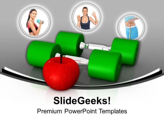 Fitness Depends On Excersise Health Theme PowerPoint Templates Ppt Backgrounds For Slides 0413