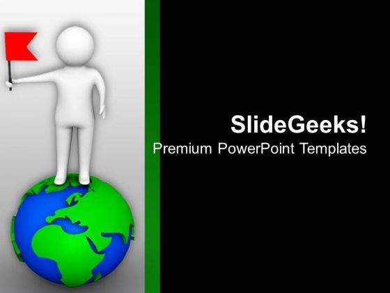 Fix Your Business Flag All Over The World PowerPoint Templates Ppt Backgrounds For Slides 0713