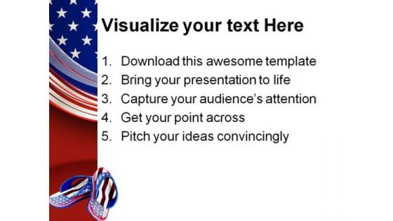 Flip Flop Americana PowerPoint Templates And PowerPoint Backgrounds 0111