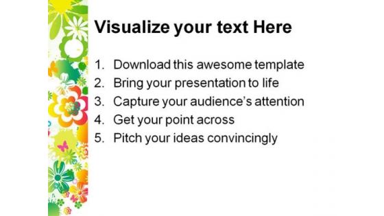 Floral Background Design PowerPoint Themes And PowerPoint Slides 0411