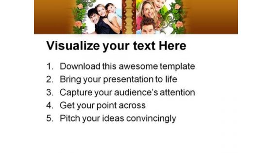 Floral Frame Family PowerPoint Templates And PowerPoint Backgrounds 0311