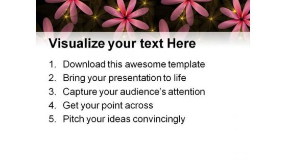 Floral Glow Abstract PowerPoint Templates And PowerPoint Backgrounds 0311