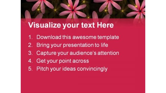 Floral Glow Abstract PowerPoint Templates And PowerPoint Backgrounds 0311