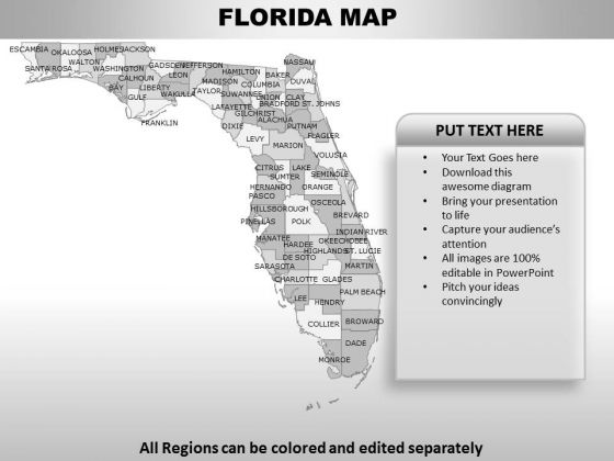 Florida PowerPoint Maps