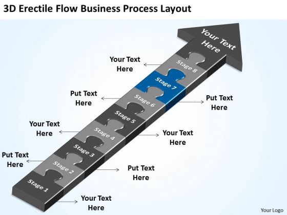 Flow Free Business PowerPoint Templates Process Layout Bussiness Plan