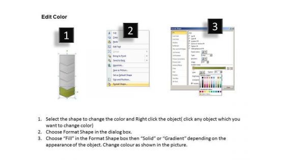 Flow PowerPoint Template Vertical Steps Working With Slide Numbers 5 1 Image