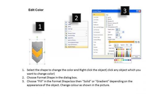 Flow Ppt Vertical Arrow Steps Working With Slide Numbers Description 3 Design