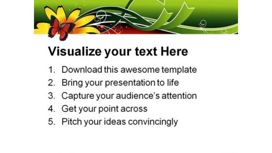 Flower Abstract Beauty PowerPoint Themes And PowerPoint Slides 0511