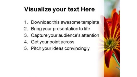 Flower Beauty Nature PowerPoint Backgrounds And Templates 1210