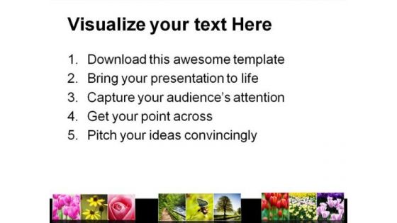 Flower Collage Nature PowerPoint Themes And PowerPoint Slides 0811