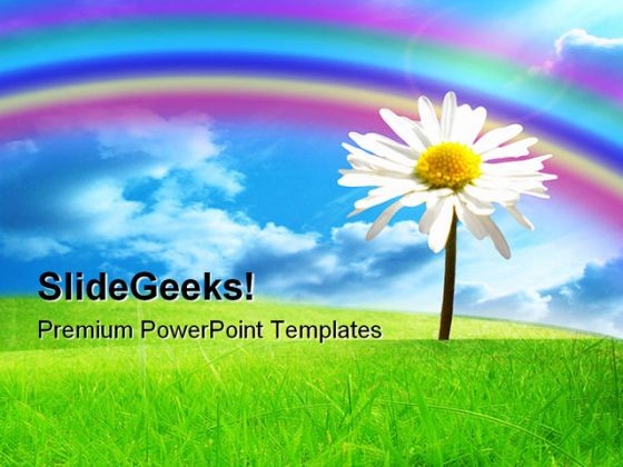 Flower Nature PowerPoint Template 1110