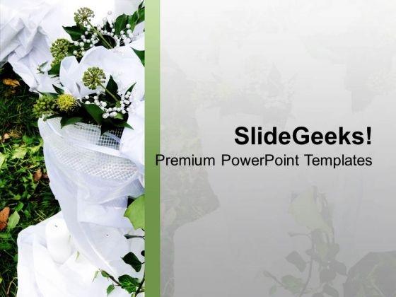 Flower Theme Background For Celebration PowerPoint Templates Ppt Backgrounds For Slides 0413