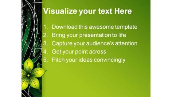 Flowers Abstract Background Design PowerPoint Slides 0311