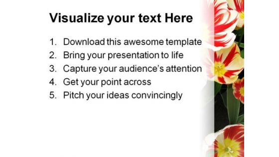 Flowers Beauty PowerPoint Template 1110