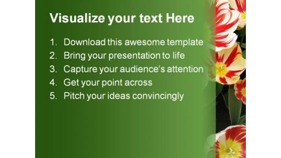Flowers Beauty PowerPoint Template 1110