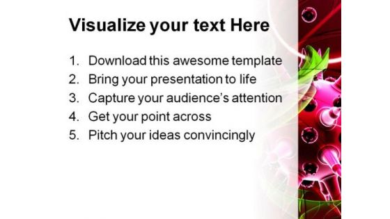 Flu Virus Medical PowerPoint Template 1110