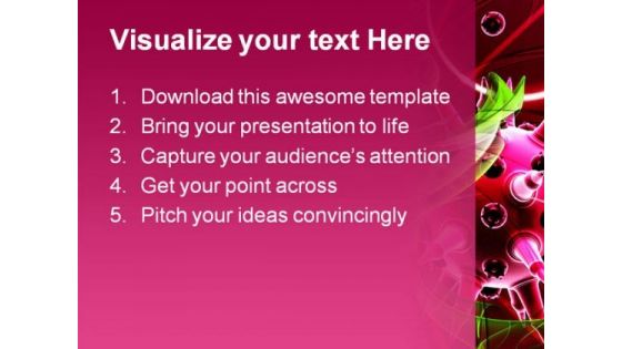 Flu Virus Medical PowerPoint Template 1110