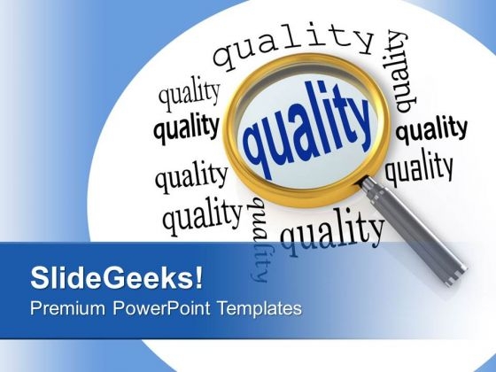 Focusing On Quality Business Management PowerPoint Templates Ppt Backgrounds For Slides 0313
