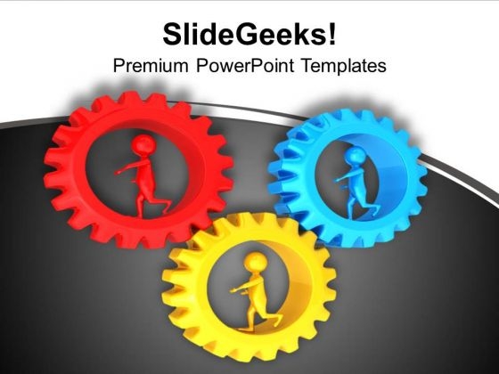Follow Gear Process To Increase Business PowerPoint Templates Ppt Backgrounds For Slides 0613