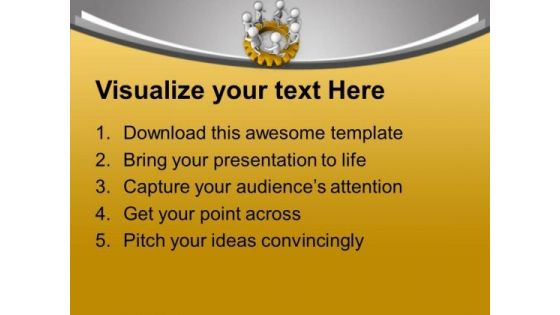 Follow The Circle In Business PowerPoint Templates Ppt Backgrounds For Slides 0613