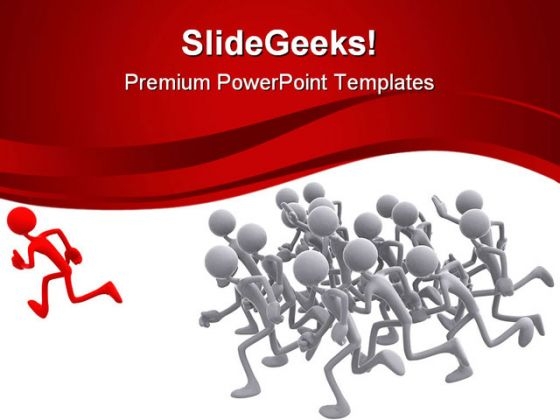Follow The Leader Leadership PowerPoint Templates And PowerPoint Backgrounds 0611