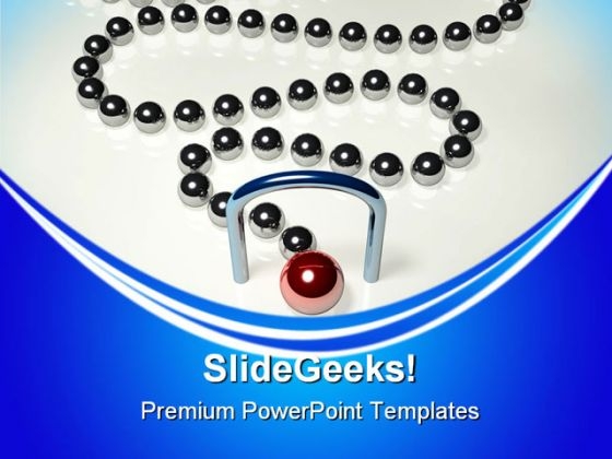 Follow The Leader Leadership PowerPoint Themes And PowerPoint Slides 0711