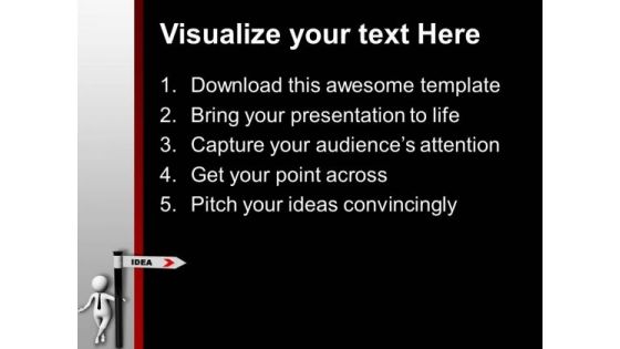 Follow The Path Of Idea PowerPoint Templates Ppt Backgrounds For Slides 0713