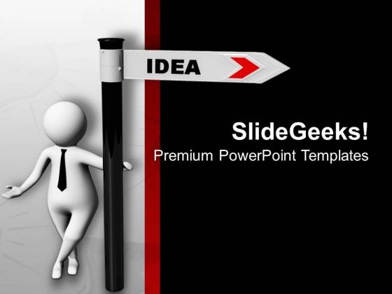 Follow The Path Of Idea PowerPoint Templates Ppt Backgrounds For Slides 0713